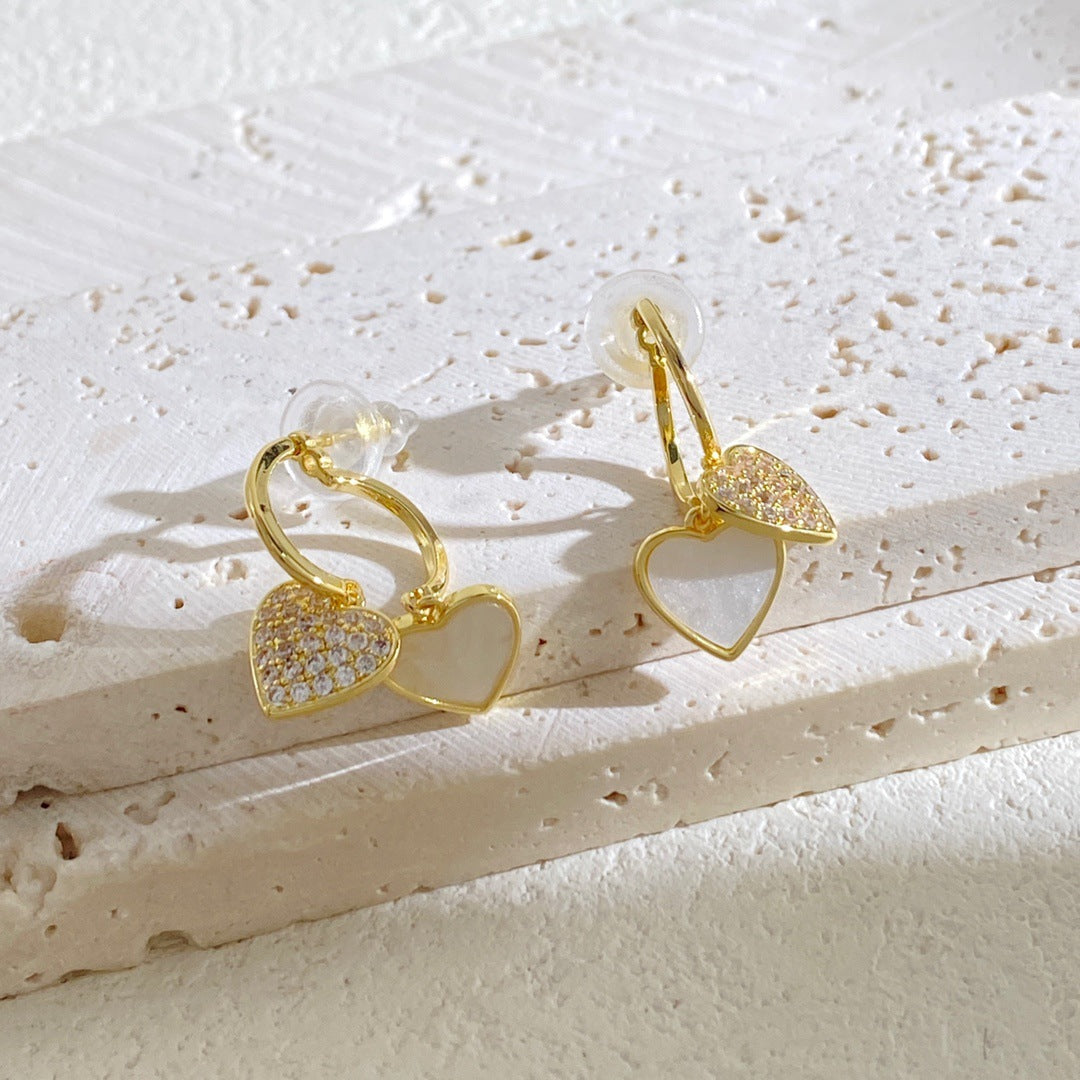 Double-sided Love Craft Stable Not Easy To Drop Stone Remove Jewelry Set