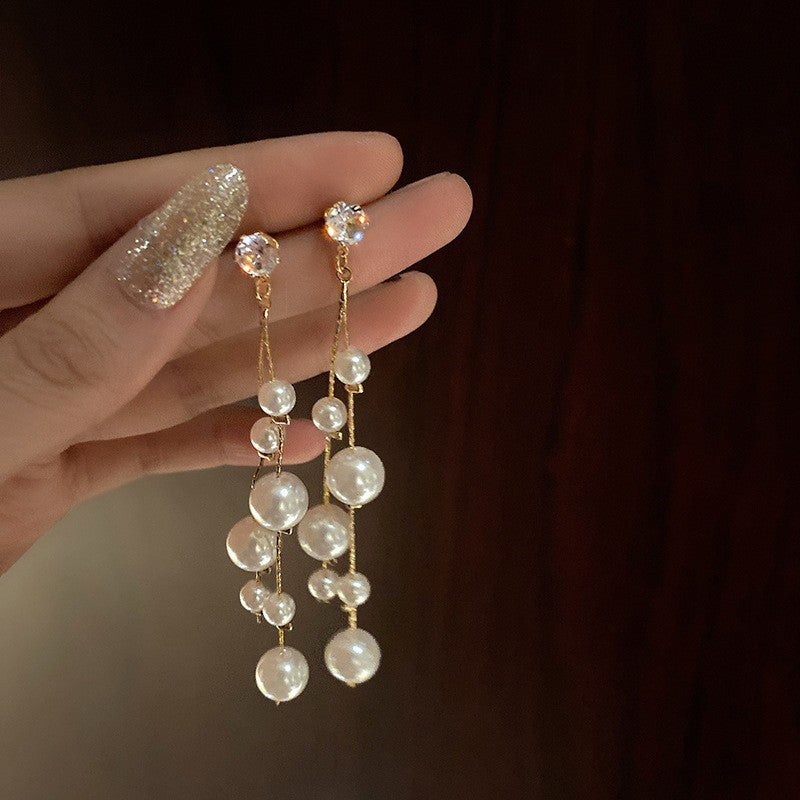 Luxury Fashion Versatile Elegant High-grade Sweet Cool Personality Earrings