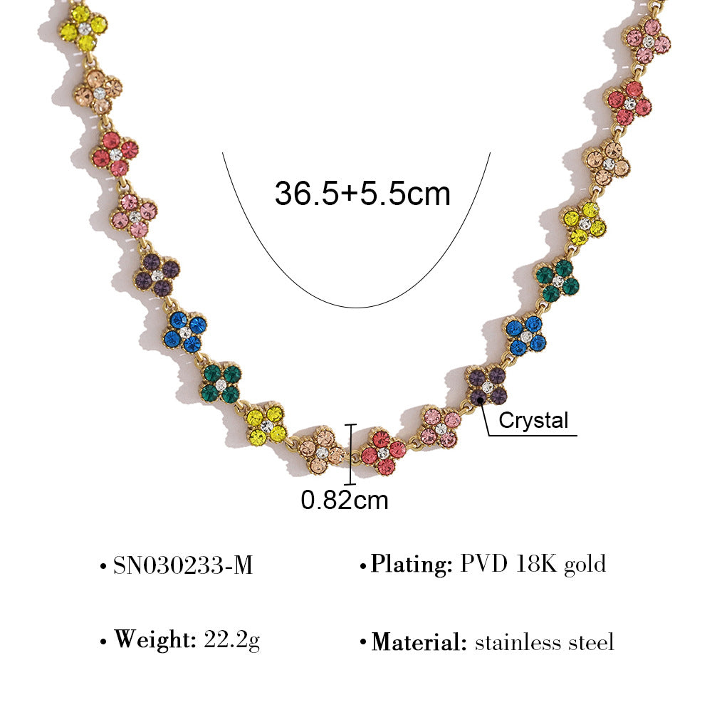 Women's Clover Exquisite Luxury Light High-grade Stainless Steel Necklace