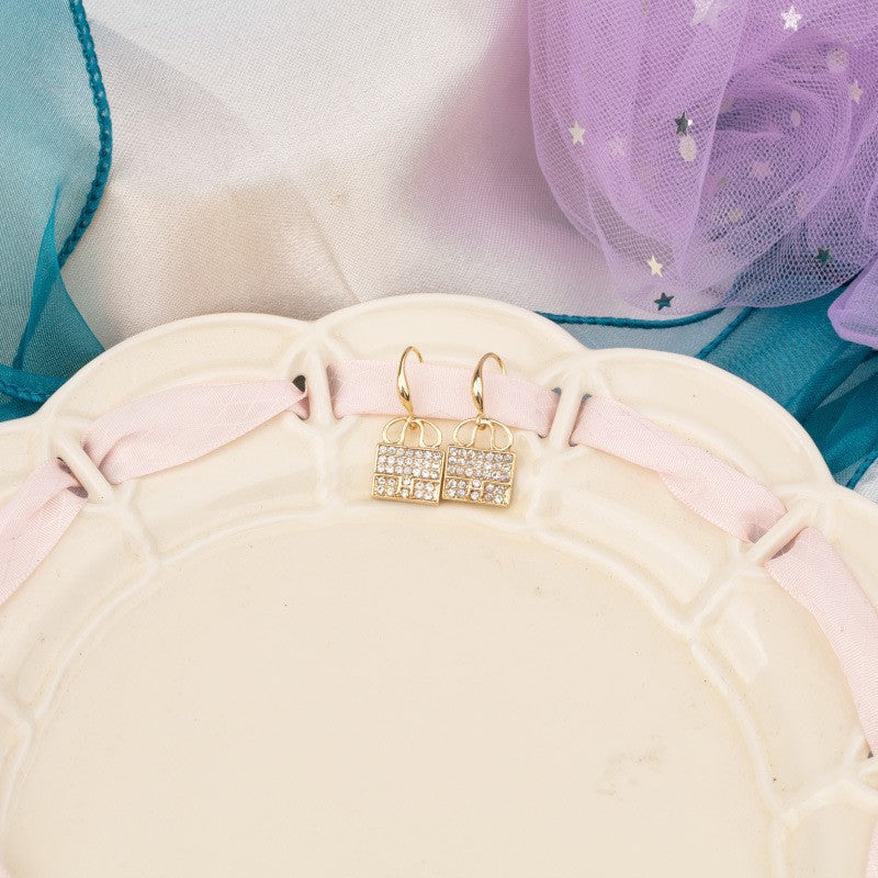 Fashion Letter Bag West Design Light Luxury High-grade Ear Rings