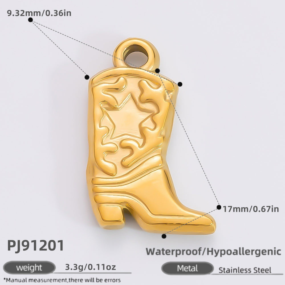 Classy Stylish Stainless Steel Gold-plated Design Jewelry Accessories