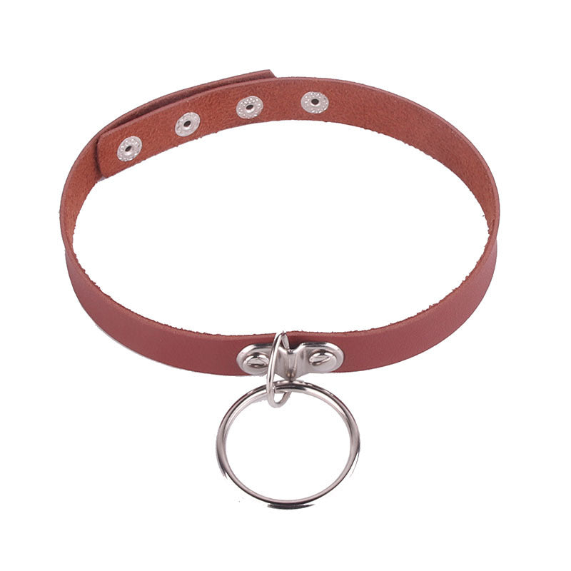 Little Devil Metal Fashion Soft Leather Collar