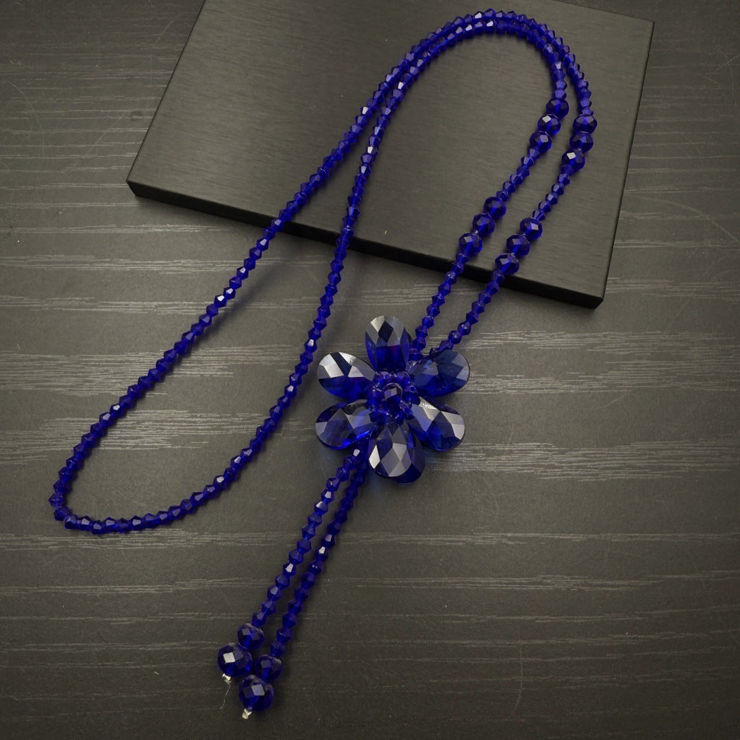 Women's Flower Sweater Chain Fashion Petals Refined Necklace