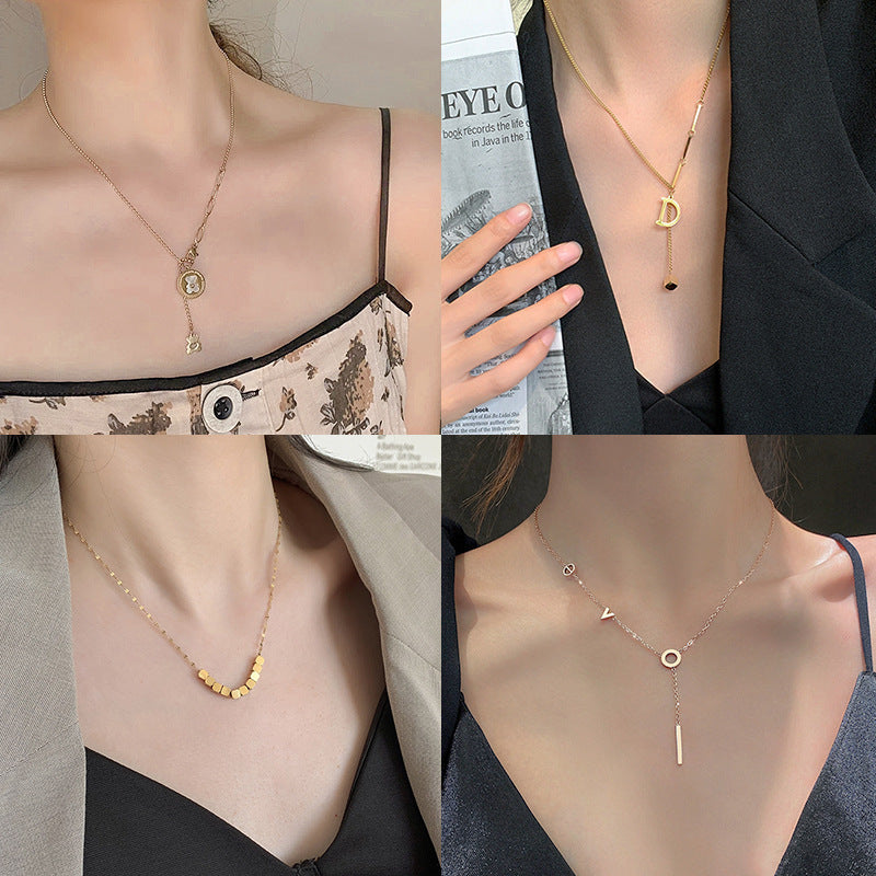 Digital Butterfly Small Waist Clavicle Live Necklaces