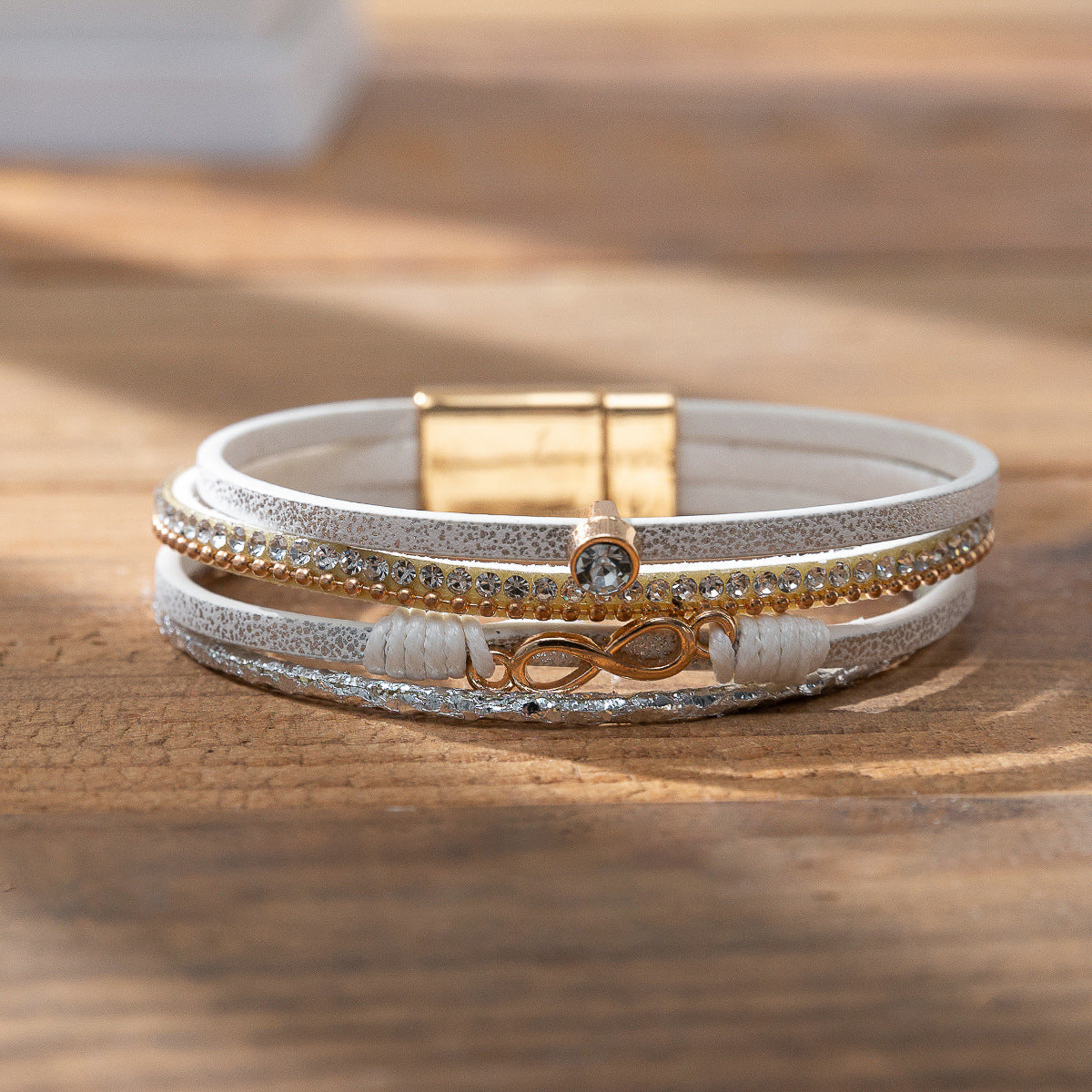 Twin Sense Leather Female Style Niche Design Bracelet