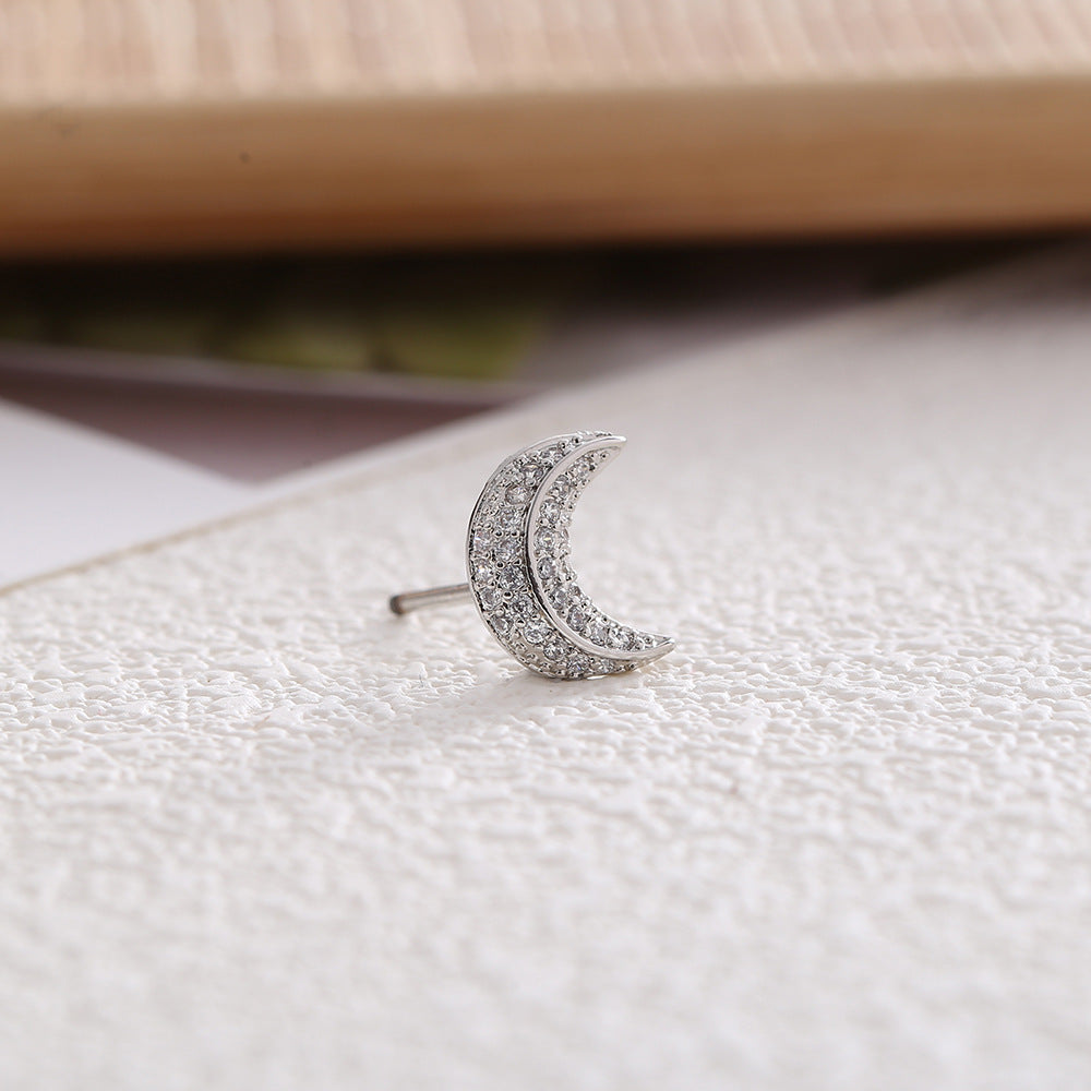 Zircon Imitation Pearl High Sense Simple Stylish Earrings
