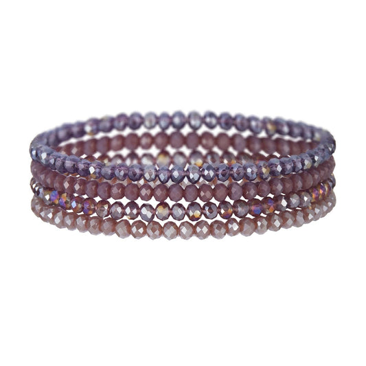Women's String Beads Twin Elastic Niche Contrast Bracelets