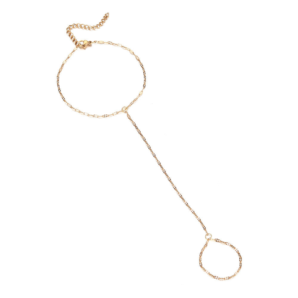 Stainless Steel Ingot Chain Spin Niche Bracelet