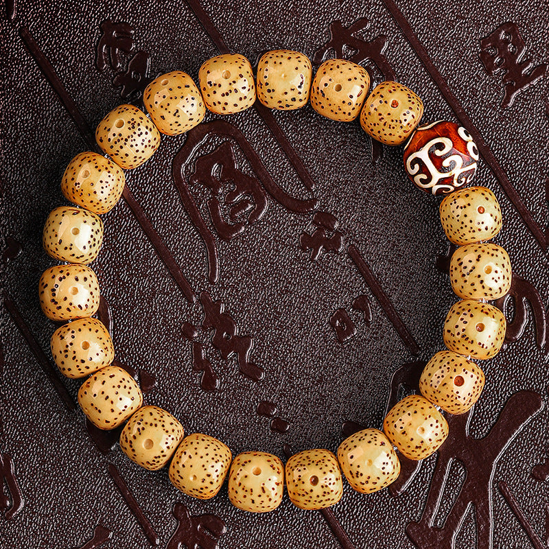 January Gold Seed Crafts Buddha Prayer Beads Bracelets
