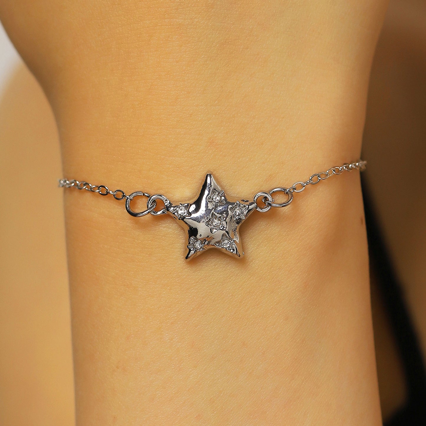 Design Sweet Minimalist Star Diamond Five-pointed Bracelets