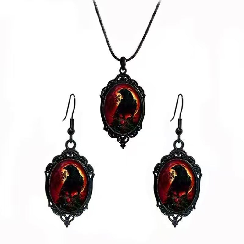 Fashion Elegant Glass Suite Romantic Gift Jewelry Set