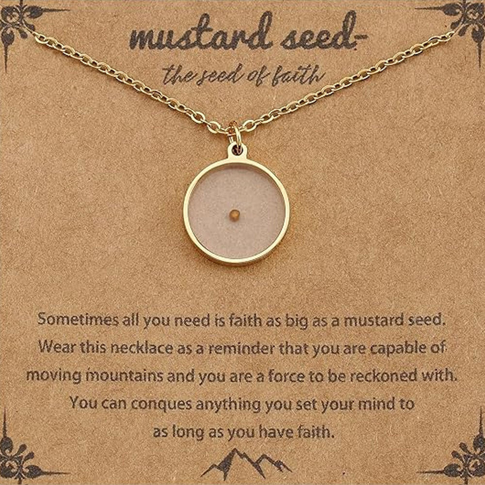 Women's & Men's Mustard Seed Fashion Female Niche Vegetable Necklaces