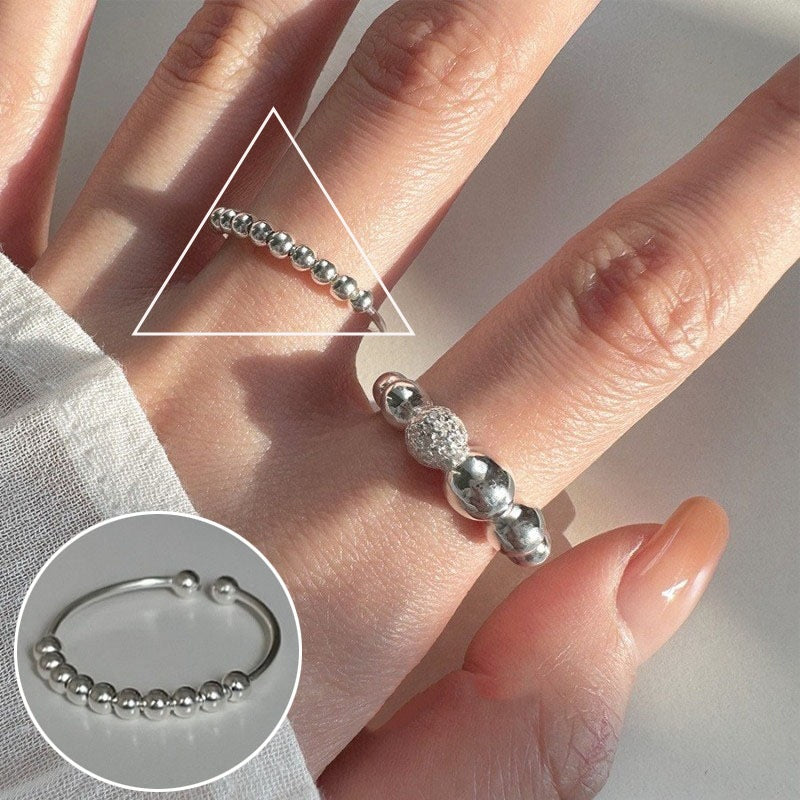 Hammered Female Fashion Personality Creativity Design Rings