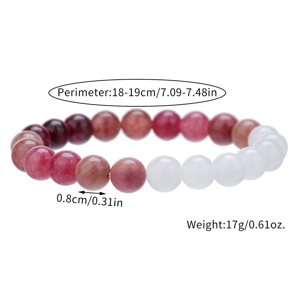 Women's Unisex Natural Stone Citrine Malachite Amethyst Bracelets