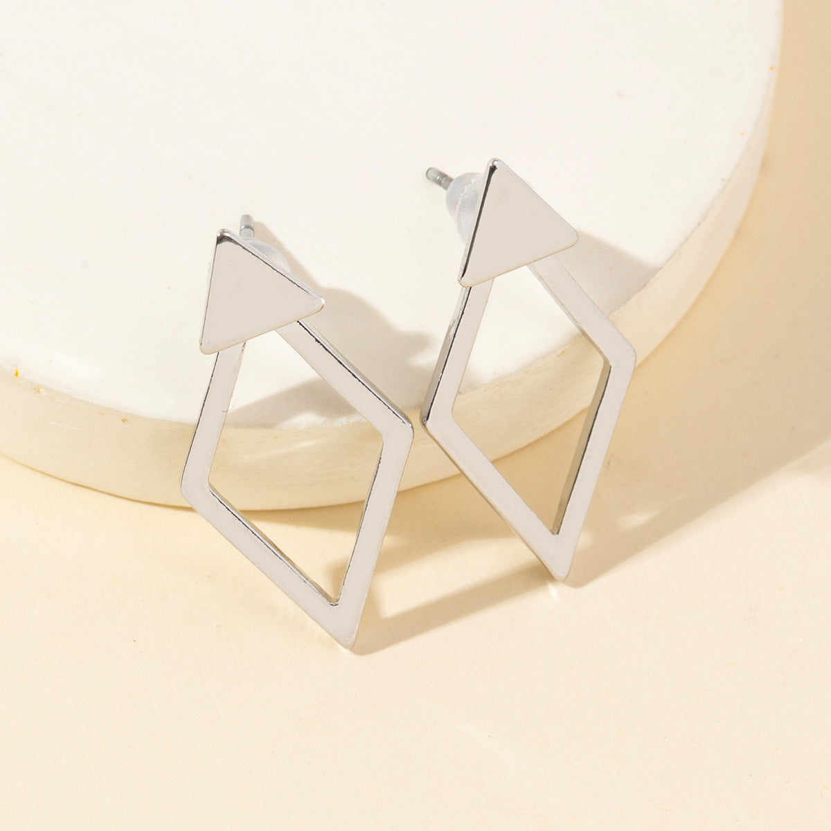 Diamond Combination Design Simple High Sense Earrings