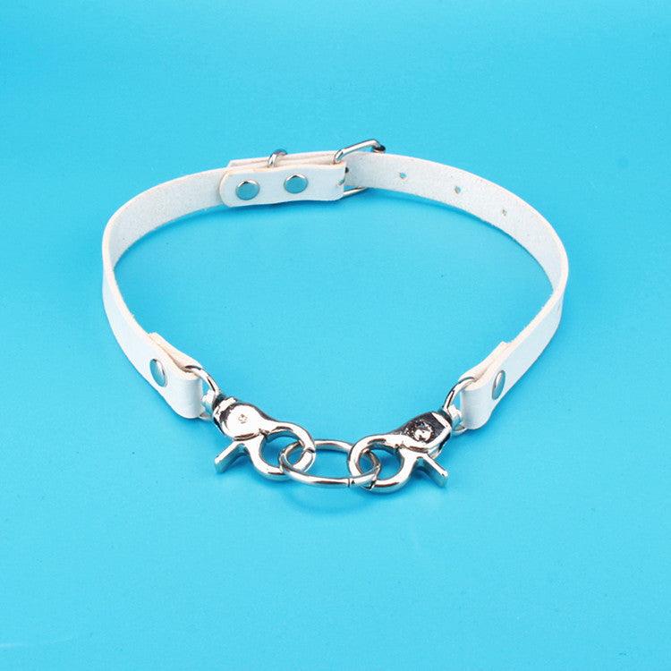 Personalized Simple Leather Buckle Fashion Punk Collar