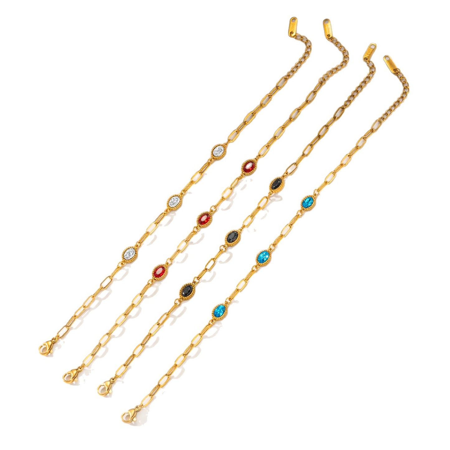 Commodity Titanium Steel Female Light Luxury Simplicity Gold Plated Bracelet