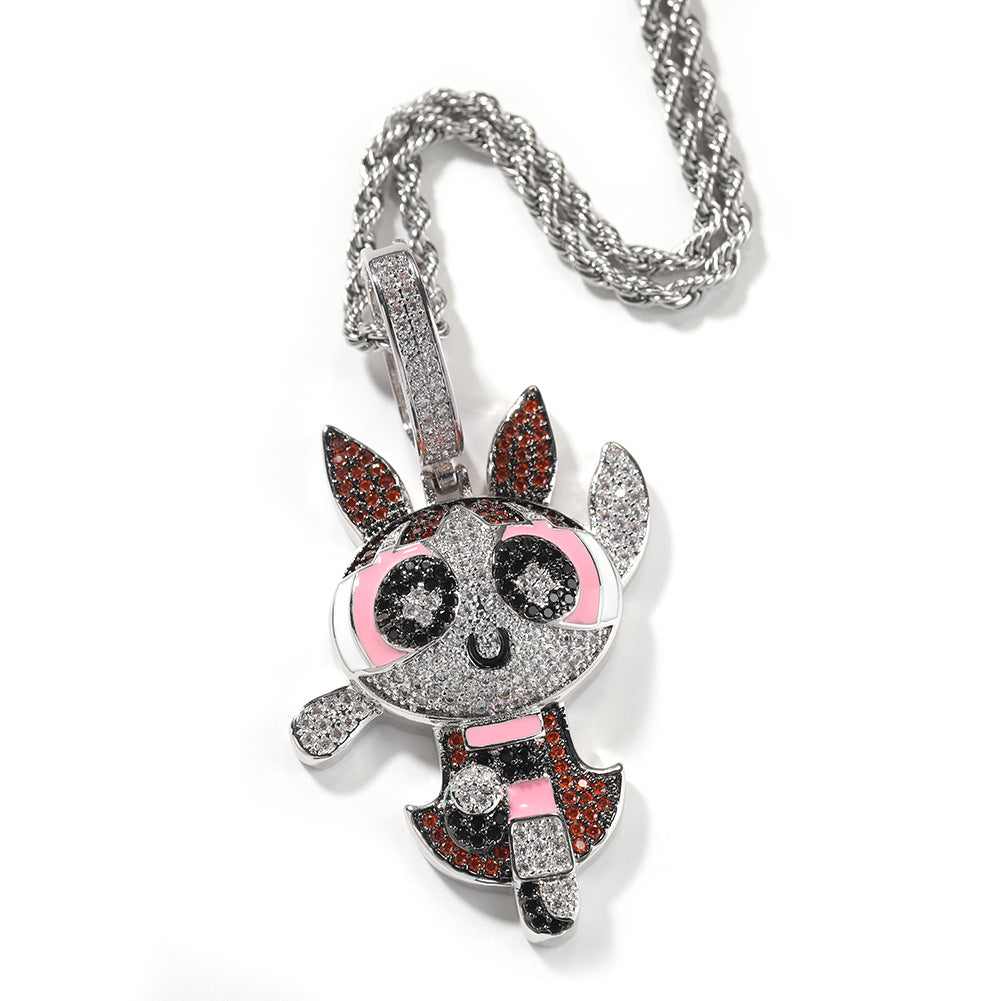 Women's & Men's Personalized Hip Hop Copper Material Pendants
