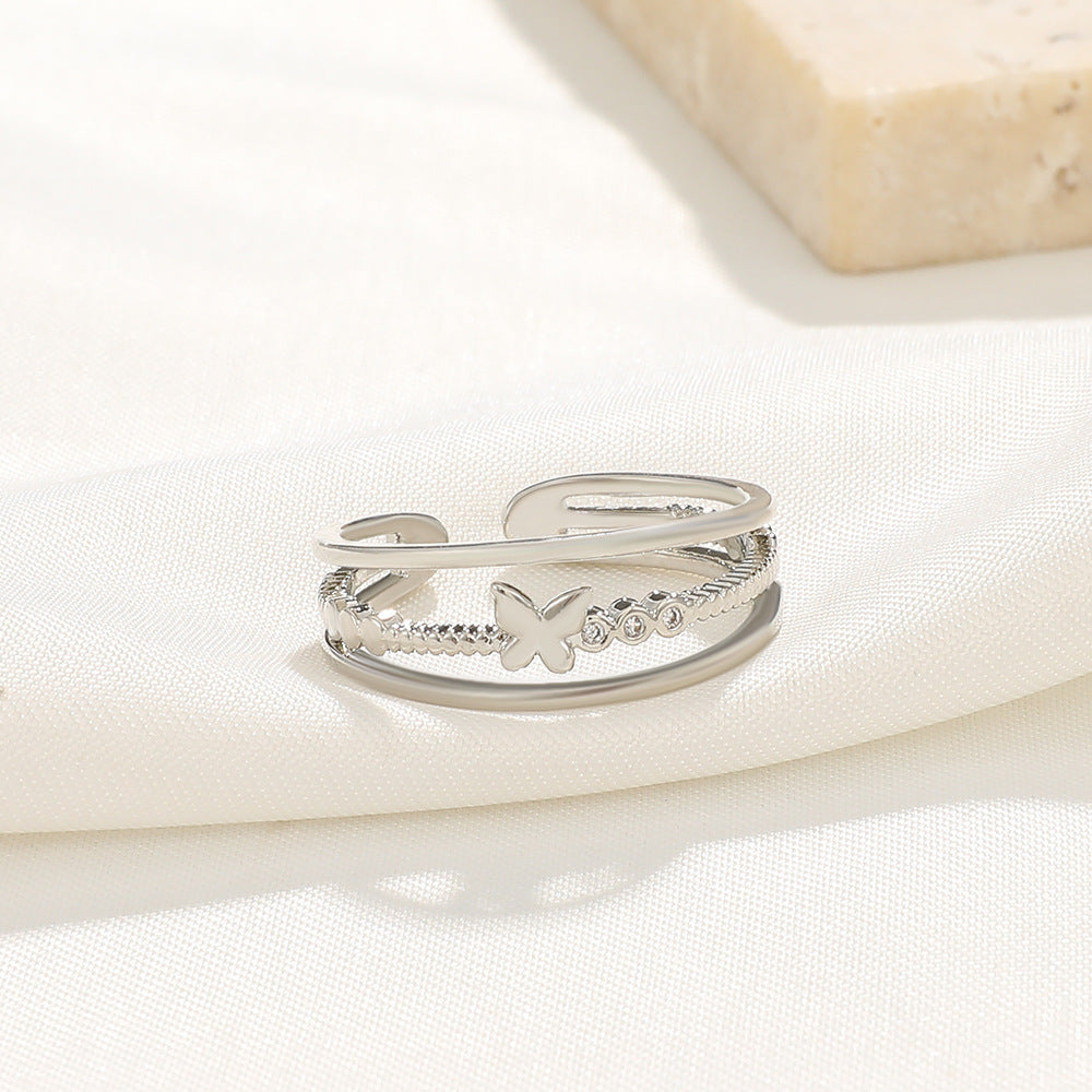 Female Niche High Sense Affordable Luxury Fashion Personalized Cold Rings