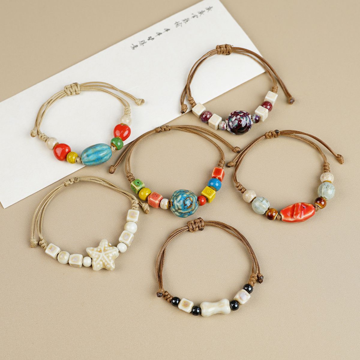 Ceramics Woven Hand Strap Simple Artistic Bracelet