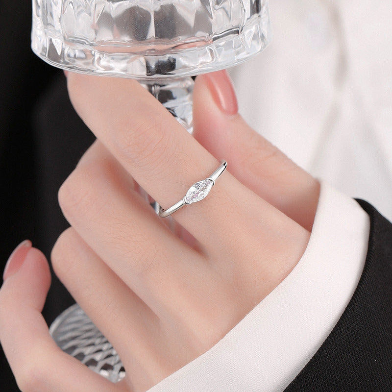 French Style Cold Light Luxury High Rings