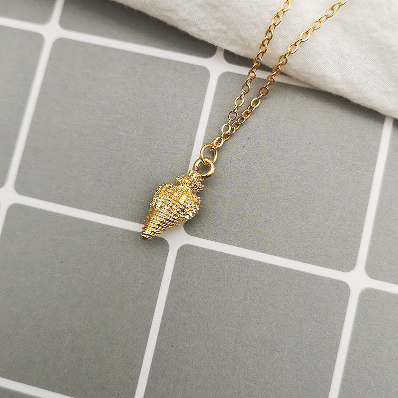 Summer Alloy Shell Exaggerated Personalized Marine Necklace