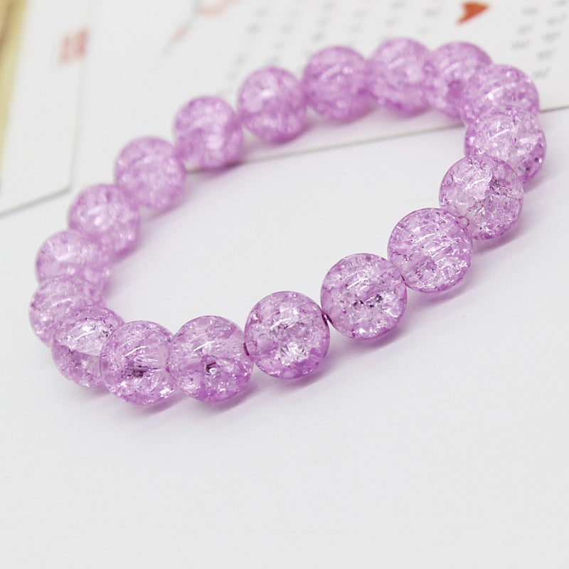Glass Chipping Beads Gradient Color Micro Bead Bracelet