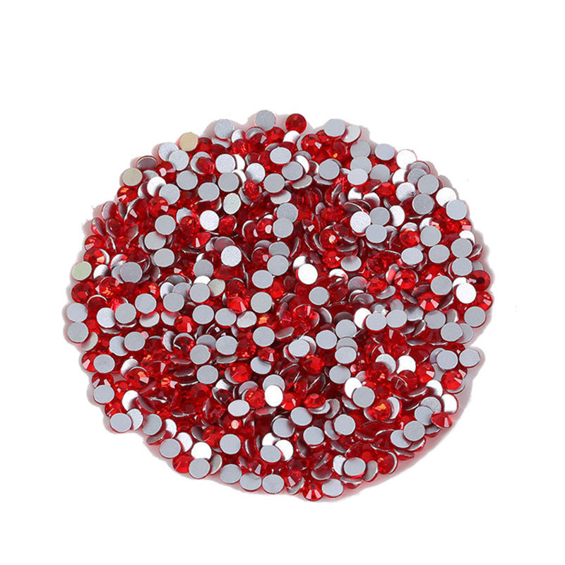 Crystal Glass Stone Rhinestone Round Manicure Jewelry Accessories