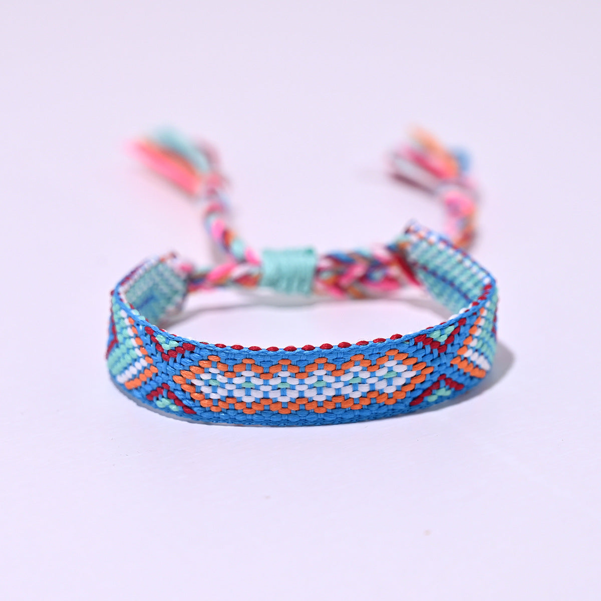 Machine Woven Bohemian Hand-knitted Rope Lucky Friendship Tassel Bracelets