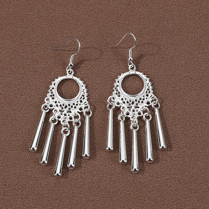 Minority Style Miao Sier Tassel Retro Personality Yunnan Summer Earrings