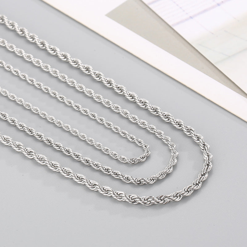 Women's & Men's Thick Thin Clavicle Chain Accessories Rock Necklaces