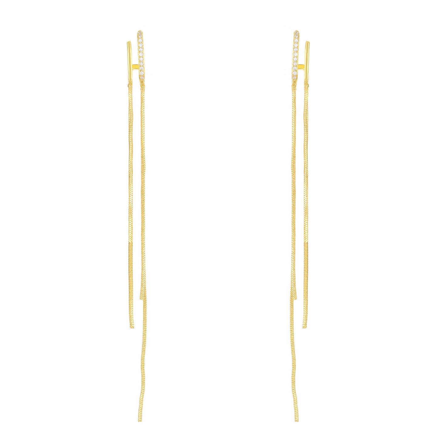 Tassel Simple Female Niche High-grade Light Earrings