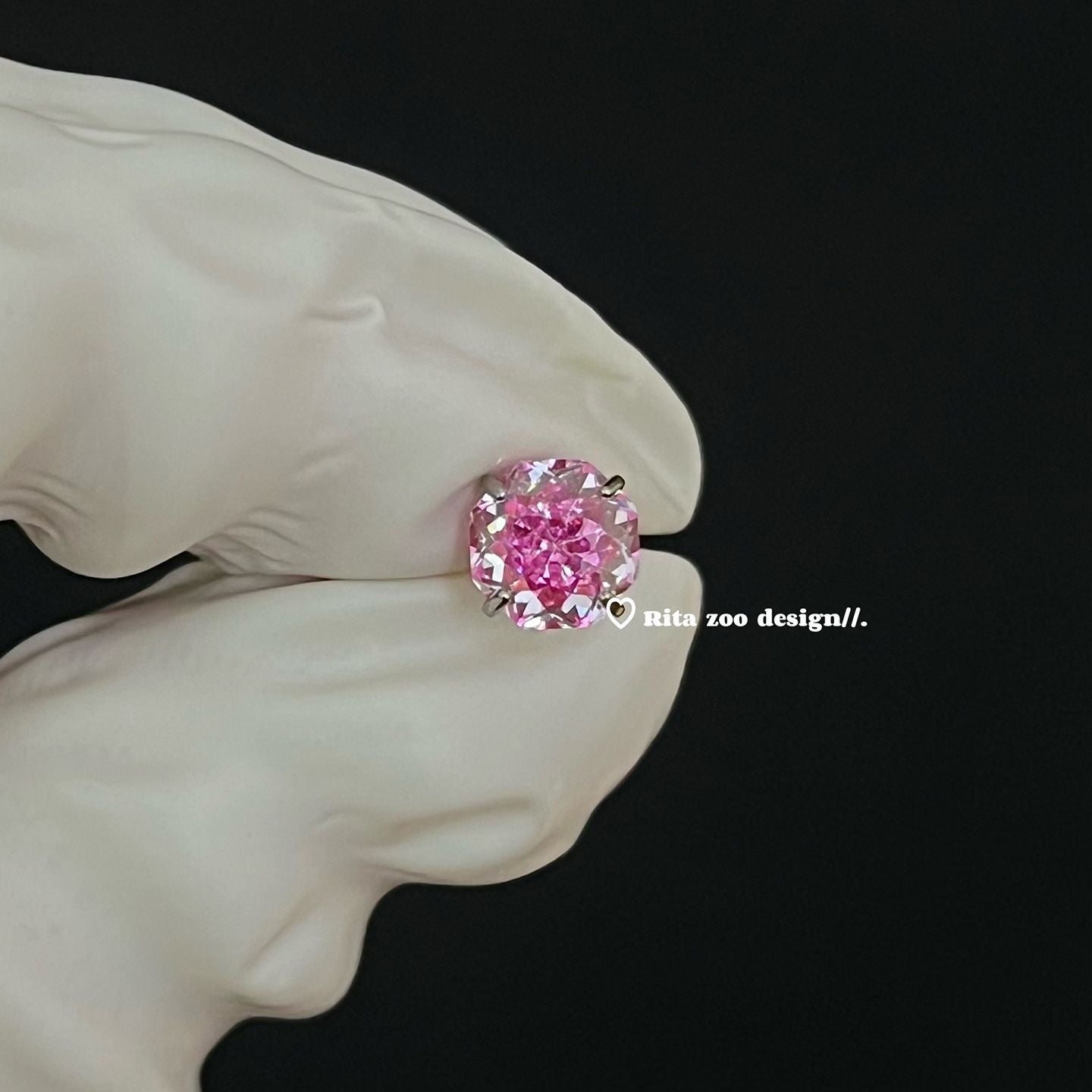 Stunning Ombre Bridal Flash Zircon Titanium Steel Ear Bone Minority Stud Earrings