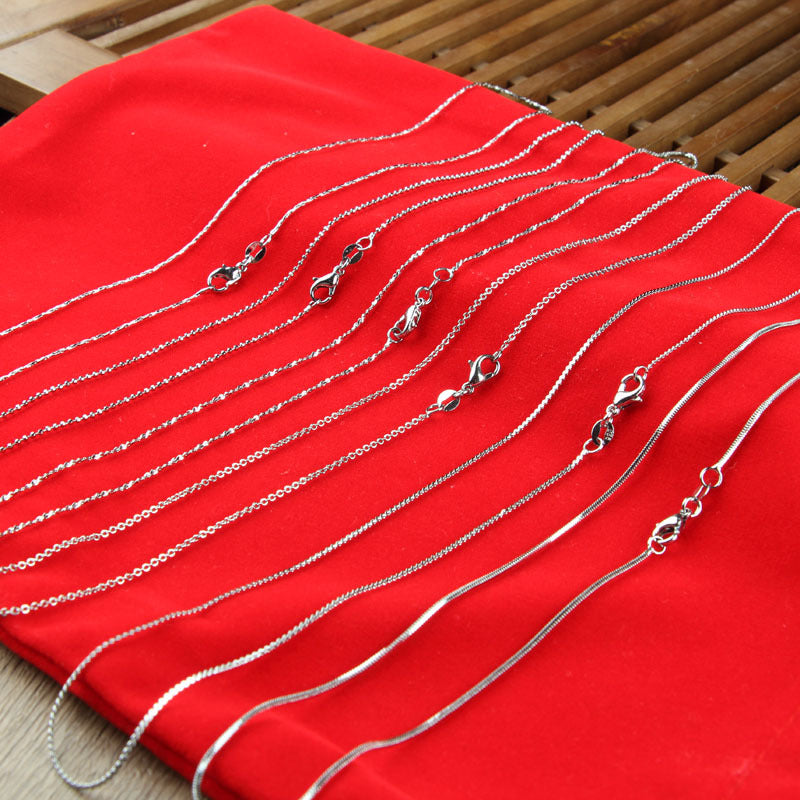 Gold Clavicle Chain Alloy Sier Melon Seeds O-shaped Water Necklace