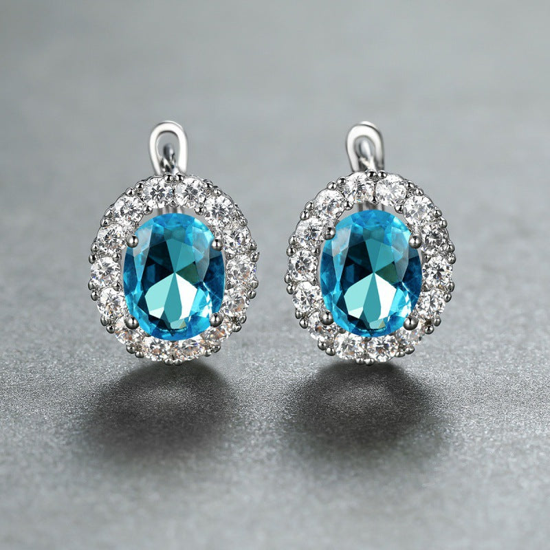 Women's White Diamond For Small Personality Simple Stud Earrings