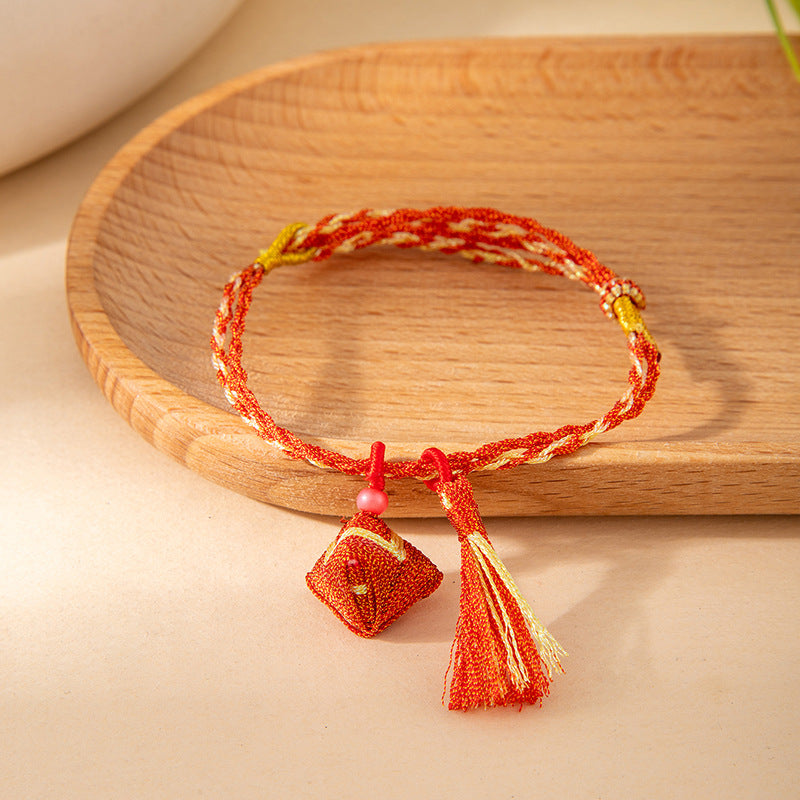 Dragon Boat Festival Colorful Rope Carrying Strap Hand-woven Small Ethnic Bracelet