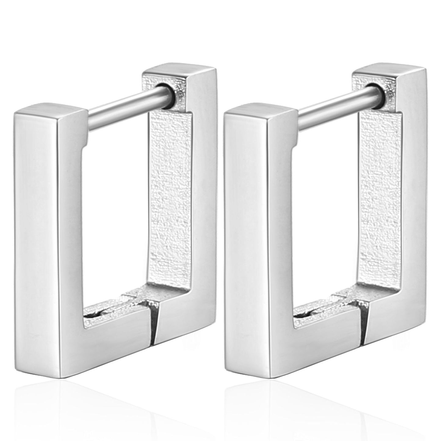 Titanium Steel Material Ear Clip Geometric Personality Trendy Simple Earrings