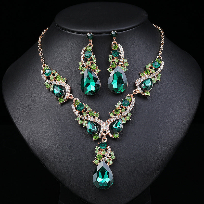 Flashing Big Water Drop Suit Vintage Cross Mirror Alloy Electroplating Earrings