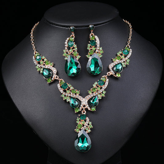 Flashing Big Water Drop Suit Vintage Cross Mirror Alloy Electroplating Earrings