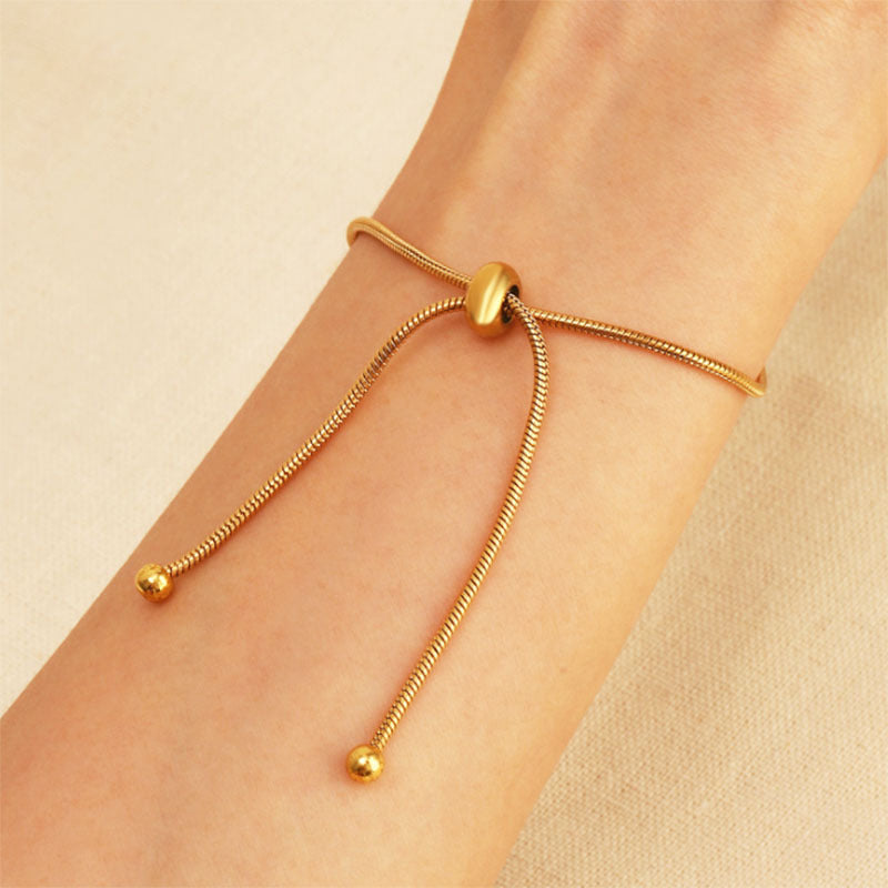 Glamorous Women's Simple Adjustable Chain Thin Bracelets