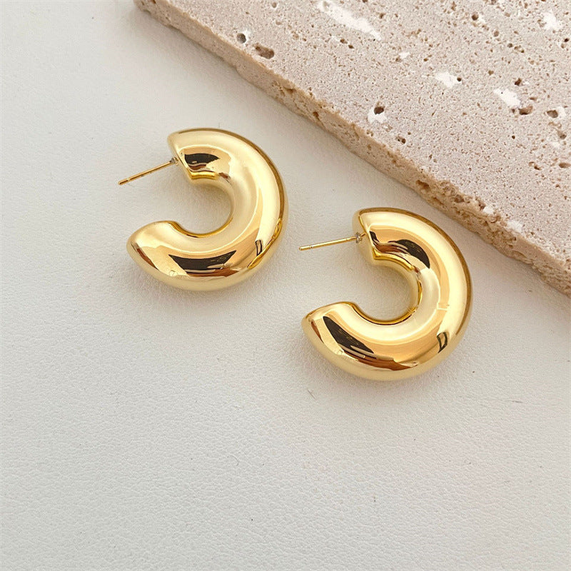 Women's Geometric Water Drop Simple Temperament Street Earrings