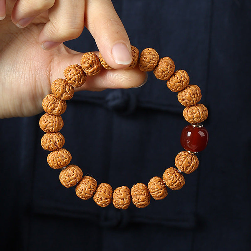 Women's & Men's Tibetan Primary Color Seeds Double Dragon Texture Crafts Hand Toy Bracelet
