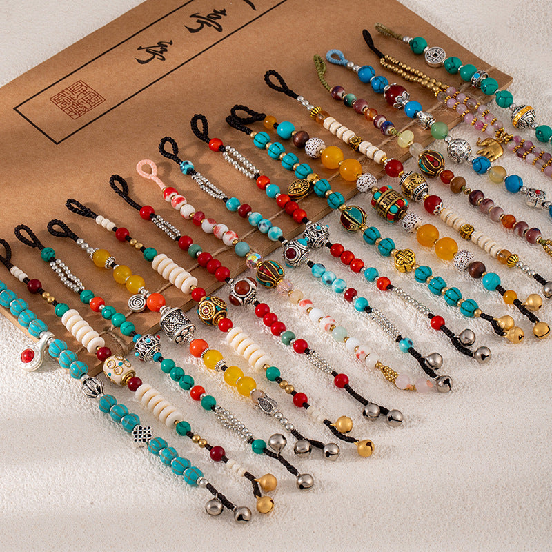 Colorful Turquoise Retro Artistic Personality Nepal Creative Crafts Braid Bracelet