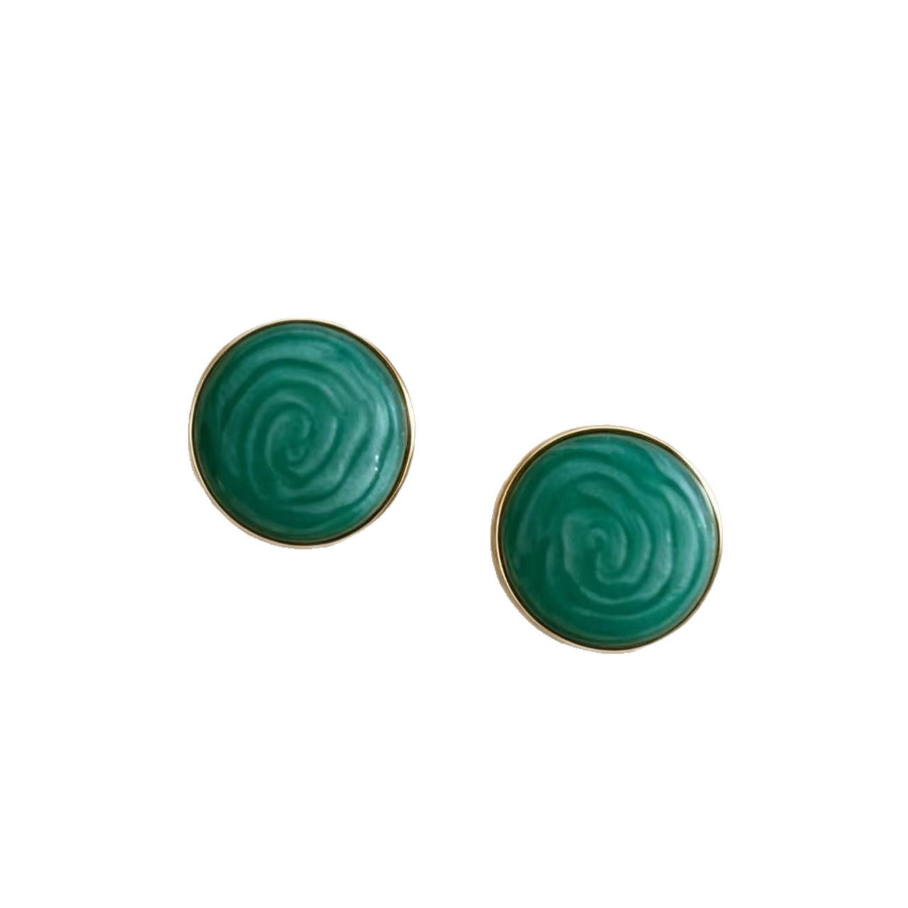 Women's Stainless Steel Oil Dripping Twisted Geometric Light Luxury High Stud Earrings