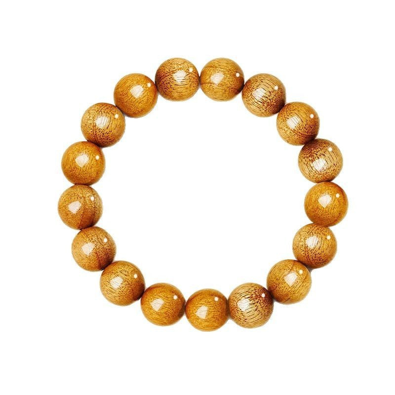 Women's & Men's Older Material Made Prayer Beads Gloomy Wood Classic Crafts Plate Bracelet
