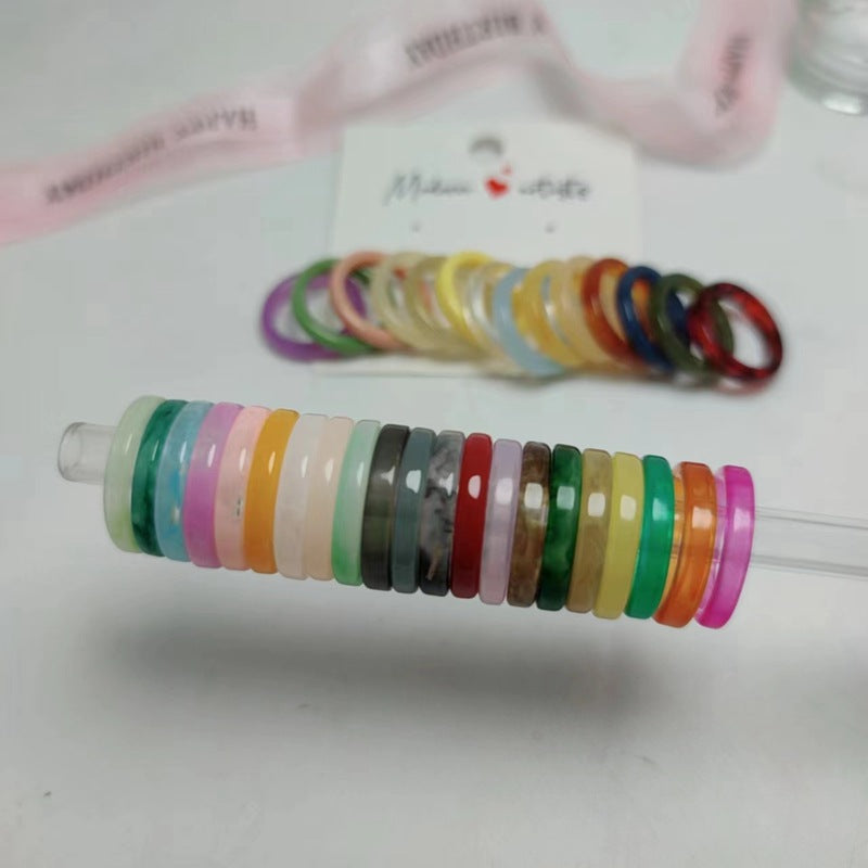 Female Single Material Sticky Accessory International Trade City Ring