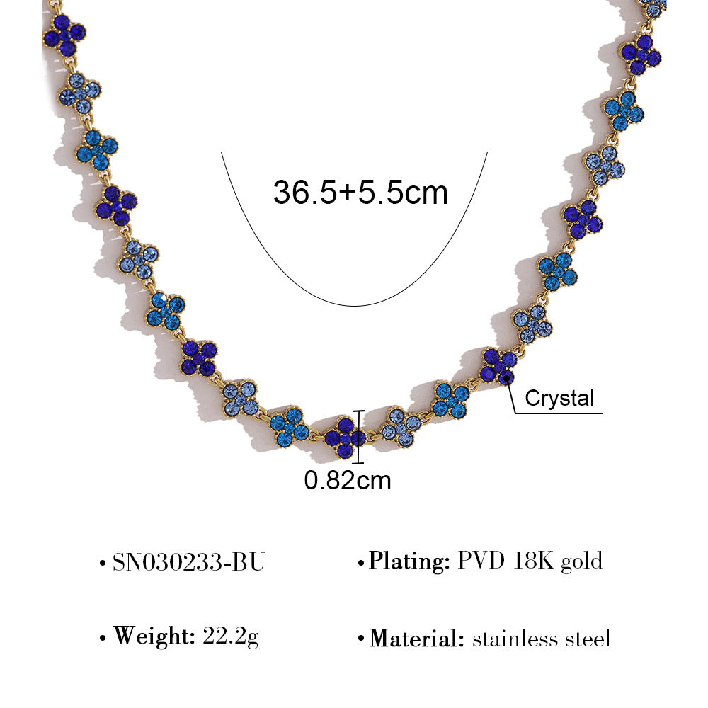Women's Clover Exquisite Luxury Light High-grade Stainless Steel Necklace