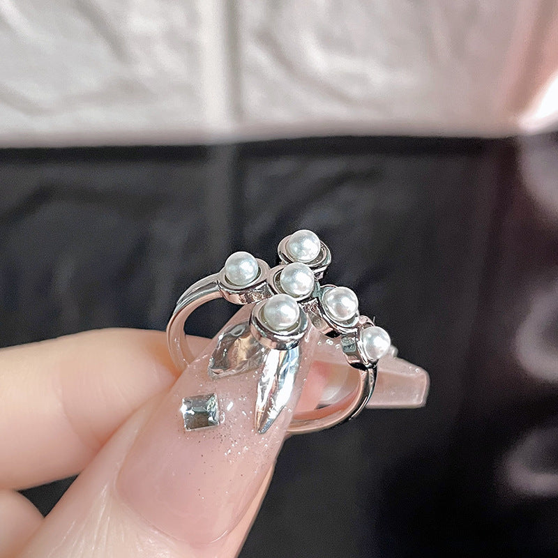 Alloy Female Niche High Sense Opening Adjustable Temperament Wild Index Ring