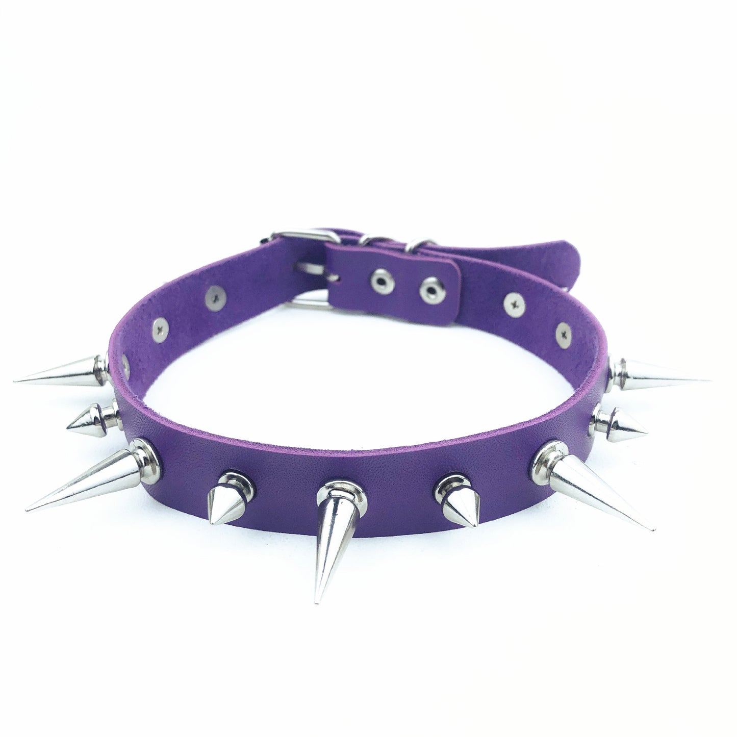 Women's Punk Leather Nail Fashion Alternative Clavicle Necklaces
