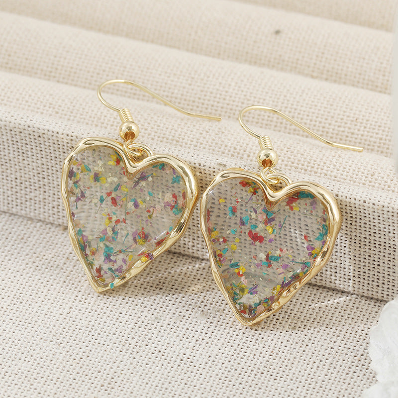 Unique Morning Moon Copper Geometric Source Earrings